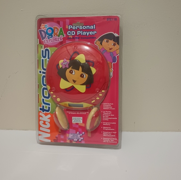Nicktronics Dora The Explorer Portable CD Player Purple 2005 Brand New Sealed - Picture 12 of 12